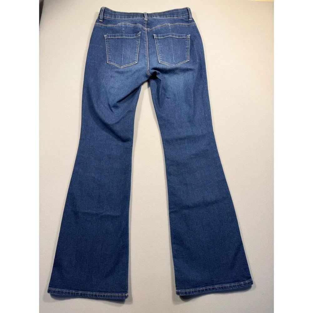 White House Black Market WHBM Bootcut Flare Jeans Blue Medium Wash Size 2S